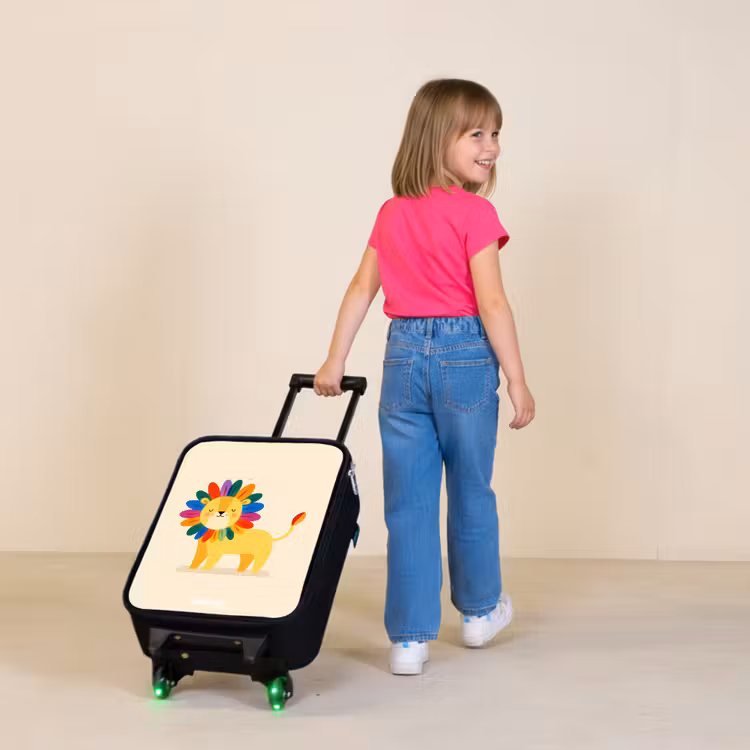 Kinderkoffers met naam - Leeuw - Manen - Kleurrijk — 2