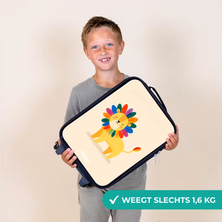 Kinderkoffers met naam - Leeuw - Manen - Kleurrijk — 3