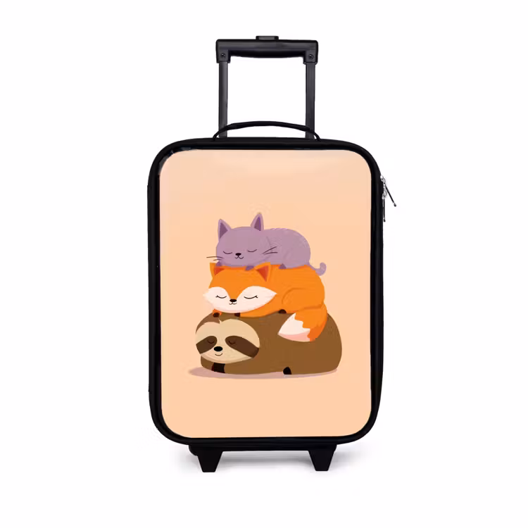 Kinderkoffer - Luiaard - Vos - Kat - Slaperig — 1