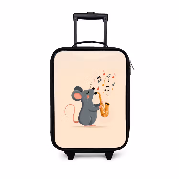 Kinderkoffer - Muis - Saxofoon - Muzieknoten — 1