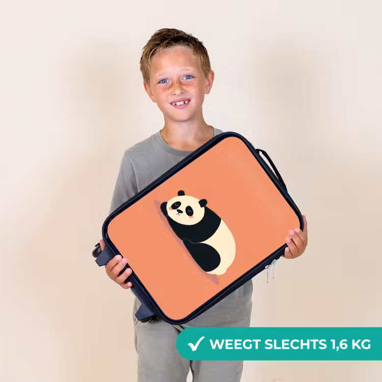 Kinderkoffer - Panda - Slaap - Oranje — 3