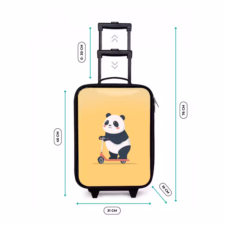 Kinderkoffer - Panda - Step - Geel — 7
