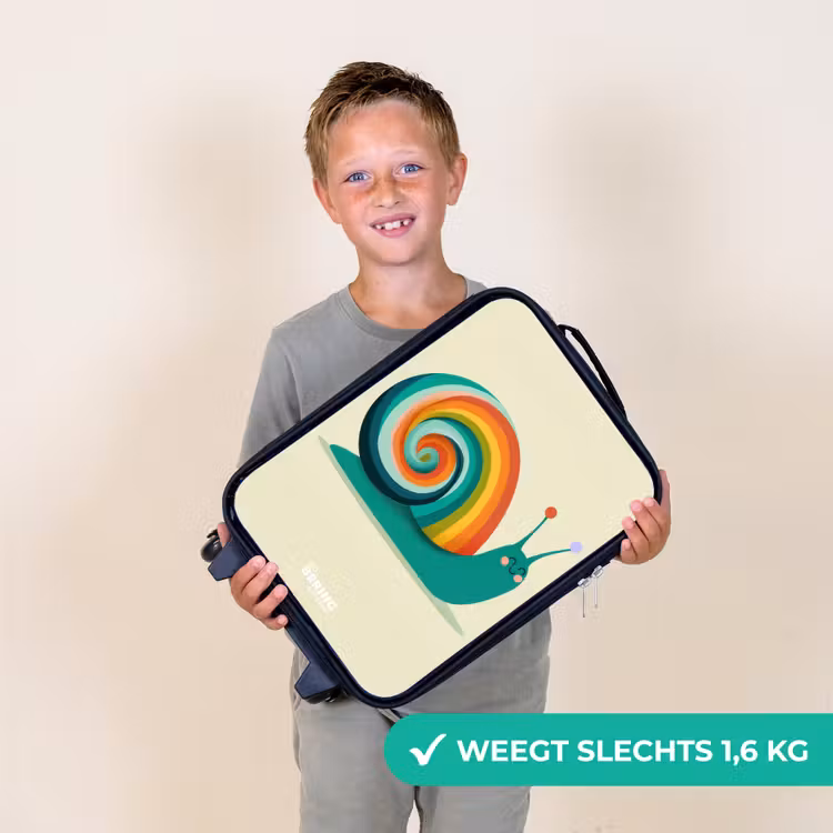 Kinderkoffers met naam - Slak - Regenboog - Kleurrijk — 3