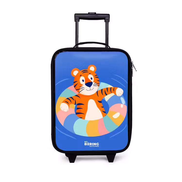 Kinderkoffers met naam - Tijger - Zwemband - Water — 1