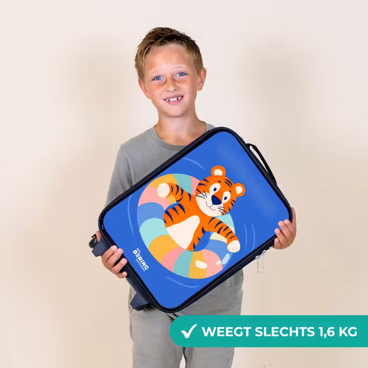 Kinderkoffers met naam - Tijger - Zwemband - Water — 3