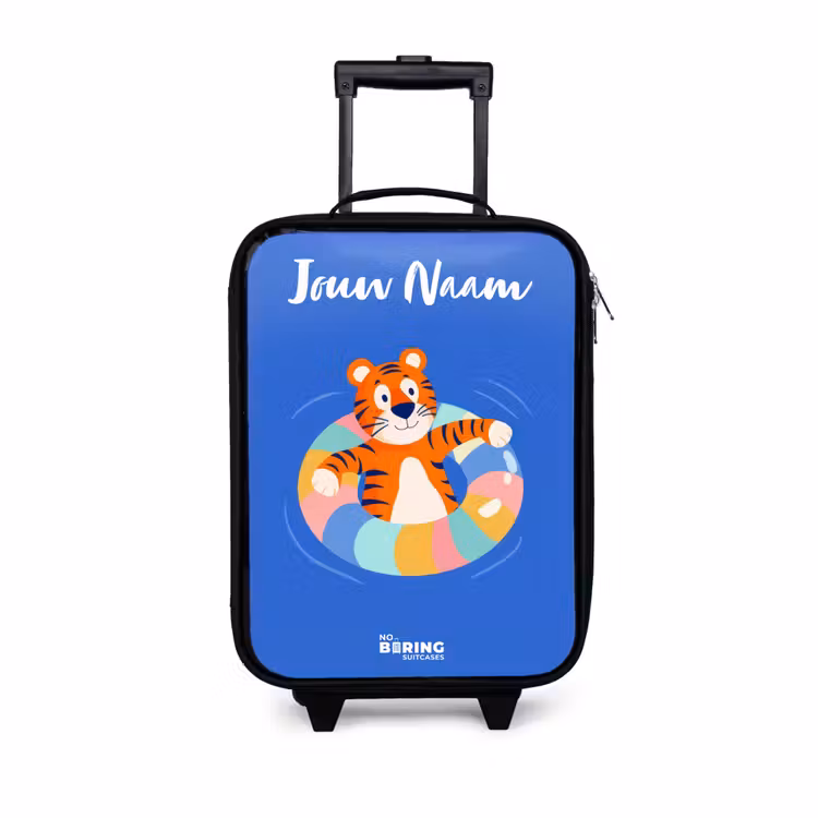 Kinderkoffers met naam - Tijger - Zwemband - Water — 1