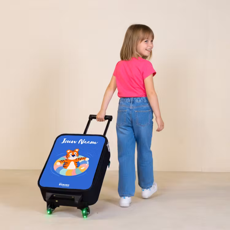 Kinderkoffers met naam - Tijger - Zwemband - Water — 2