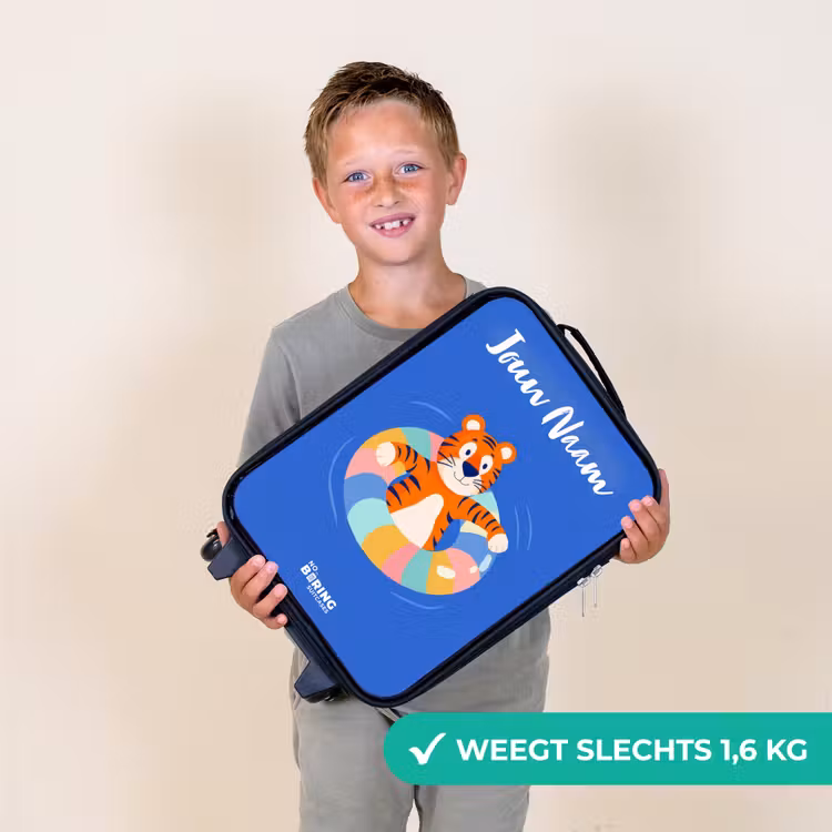 Kinderkoffers met naam - Tijger - Zwemband - Water — 3