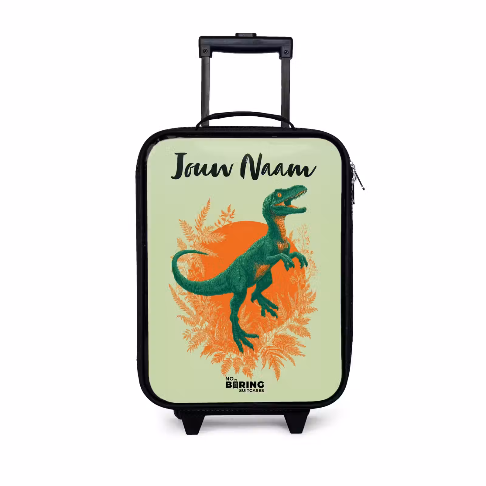 Kinderkoffers met naam - Dino - Natuur - Groen — 1