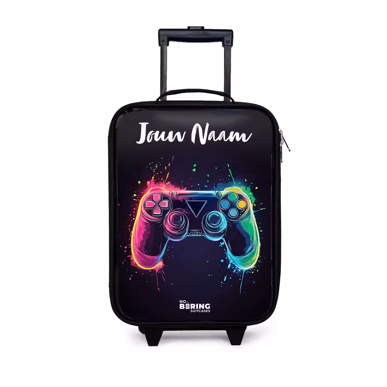 Kinderkoffers met naam - Neon - Controller - Verfspatten - Game — 1