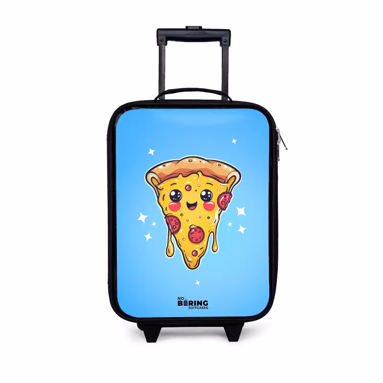 Kinderkoffer - Pizza met blauwe achtergrond — 1