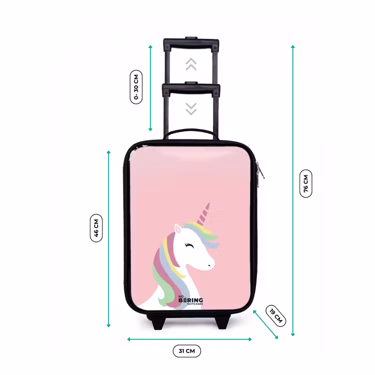 Kinderkoffer - Cartoon unicorn met regenboogmanen — 6