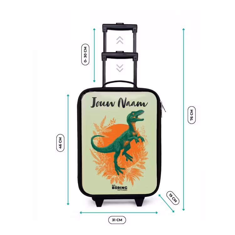 Kinderkoffers met naam - Dino - Natuur - Groen — 7