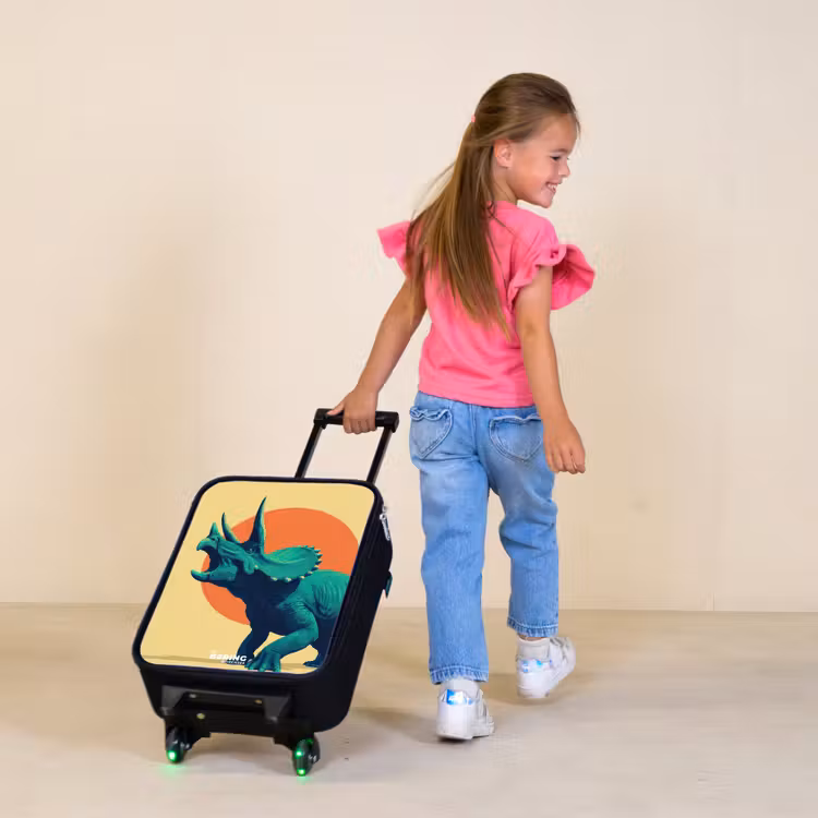 Kinderkoffer - Dino - Triceratops - Dier — 2