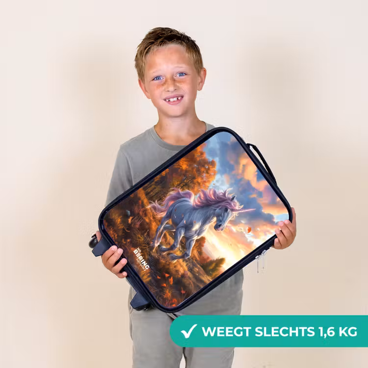 Kinderkoffer - Galopperende Eenhoorn in Herfstwereld — 3