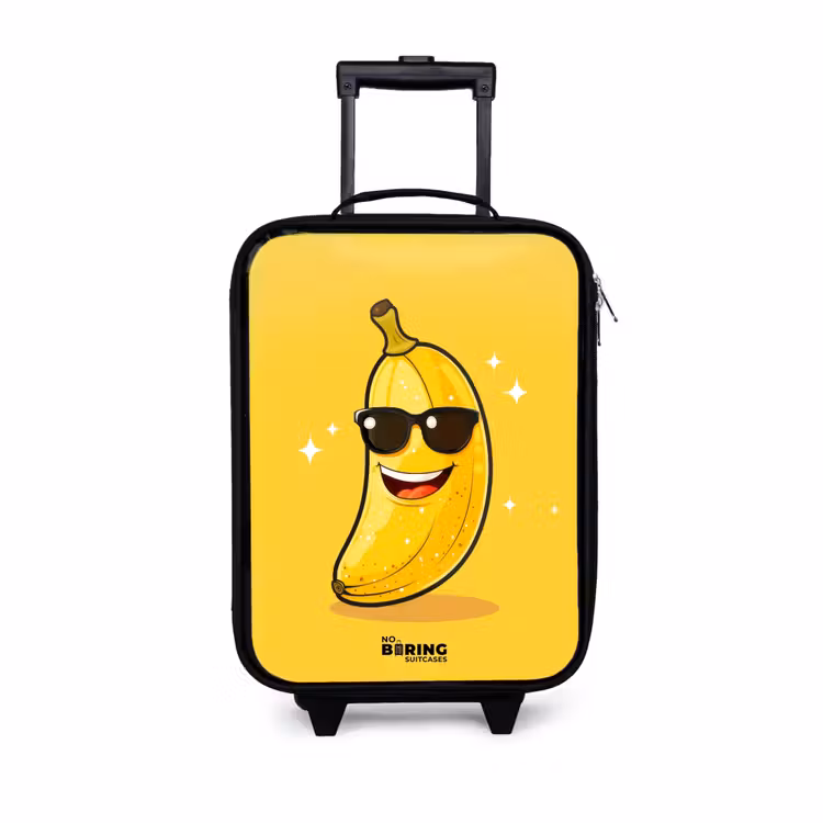 Kinderkoffer - Lachende banaan met zwarte zonnebril — 1