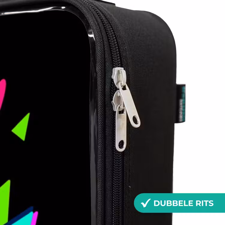 Kinderkoffers met naam - Neon controller op zwart — 6