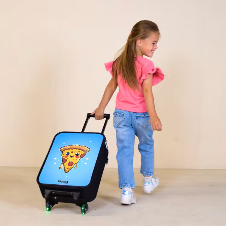Kinderkoffer - Pizza met blauwe achtergrond — 2