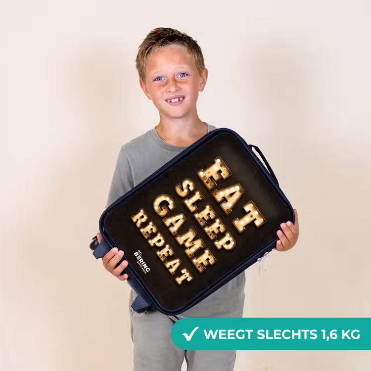 Kinderkoffers met naam - Qoute met licht — 3