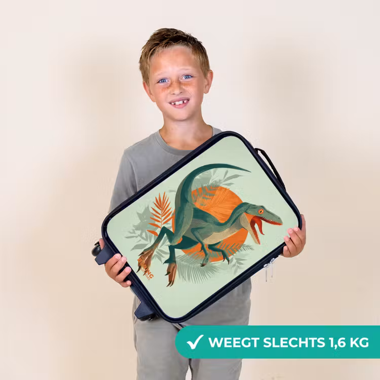 Kinderkoffers met naam - Sluipende jager met bladeren — 3