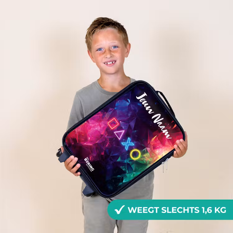 Kinderkoffers met naam - Symbolen - Game - Kleurrijk — 3