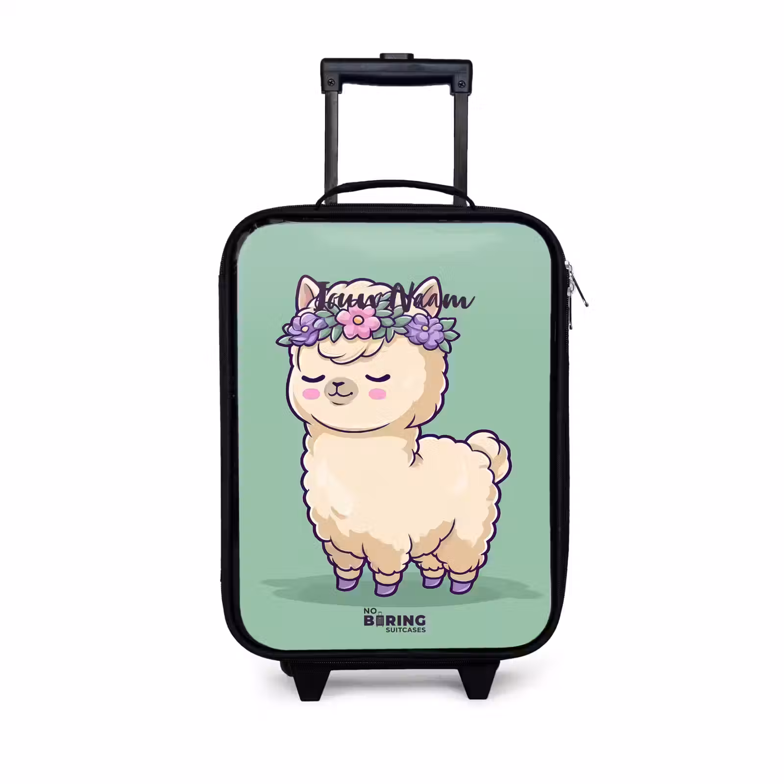 Kinderkoffers met naam - Kawai - Alpaca - Groen — 1