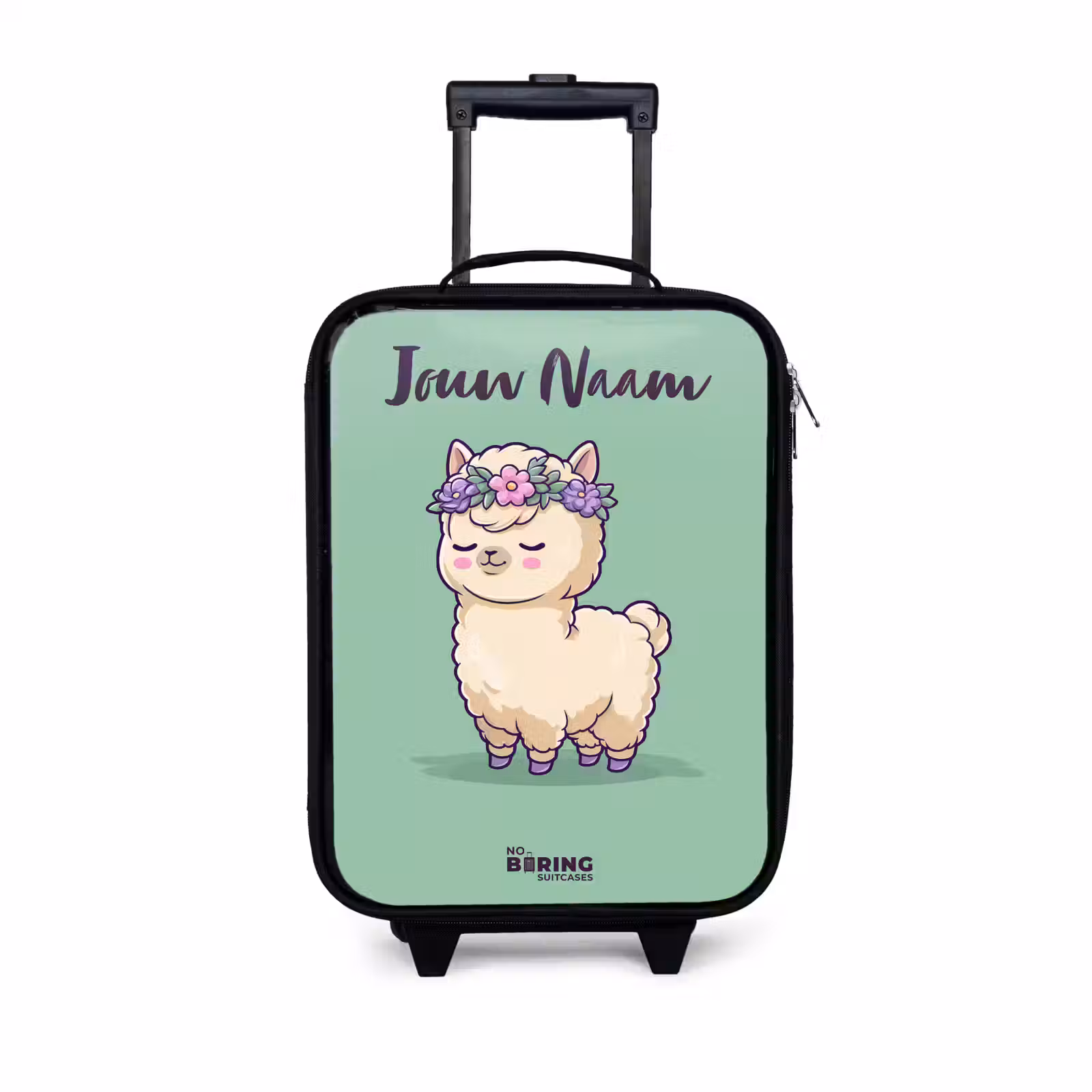 Kinderkoffers met naam - Kawai - Alpaca - Groen — 1