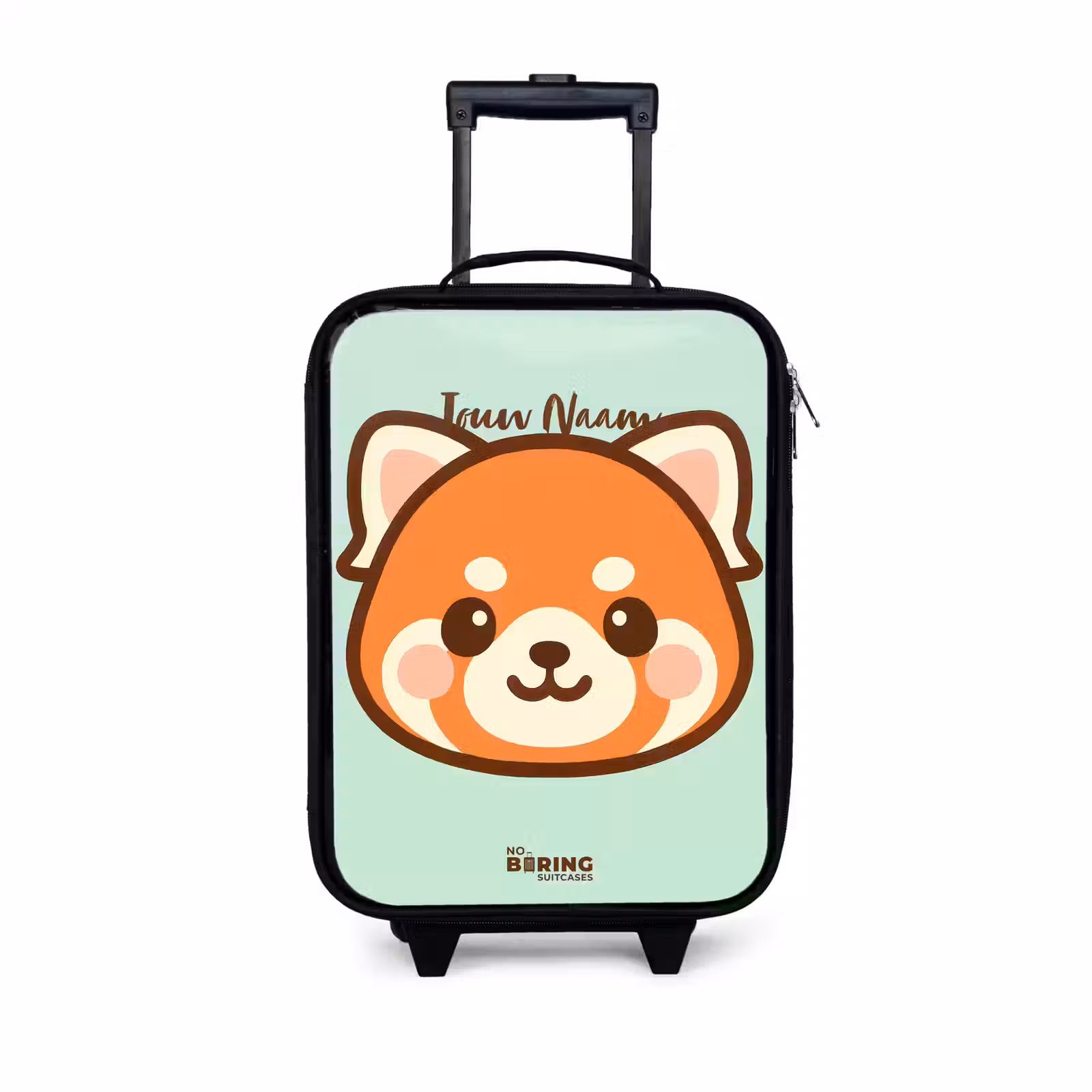Kinderkoffers met naam - Kawai - Rode panda - Groen — 1