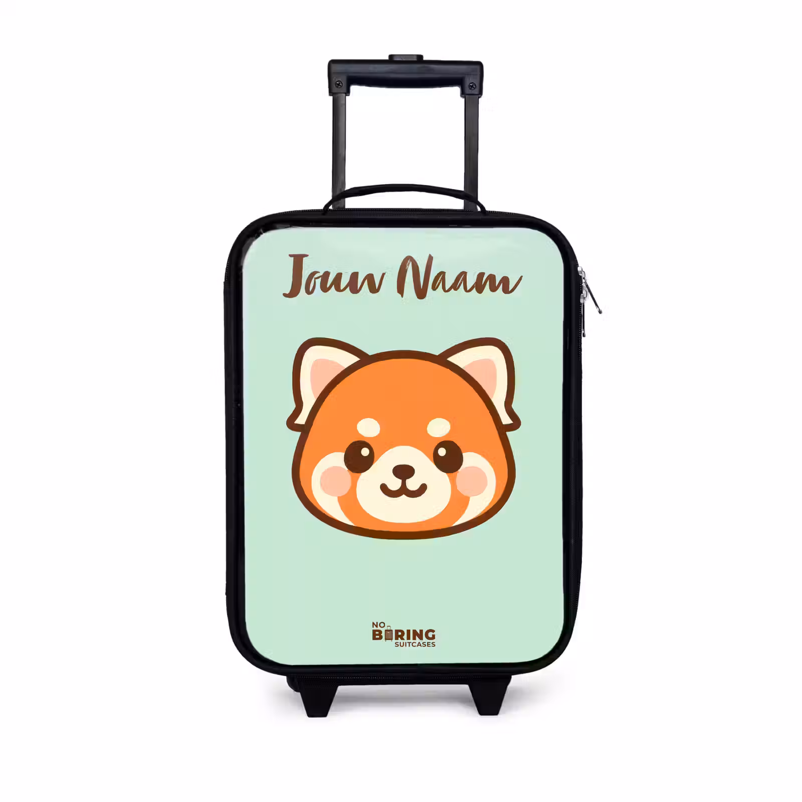 Kinderkoffers met naam - Kawai - Rode panda - Groen — 1