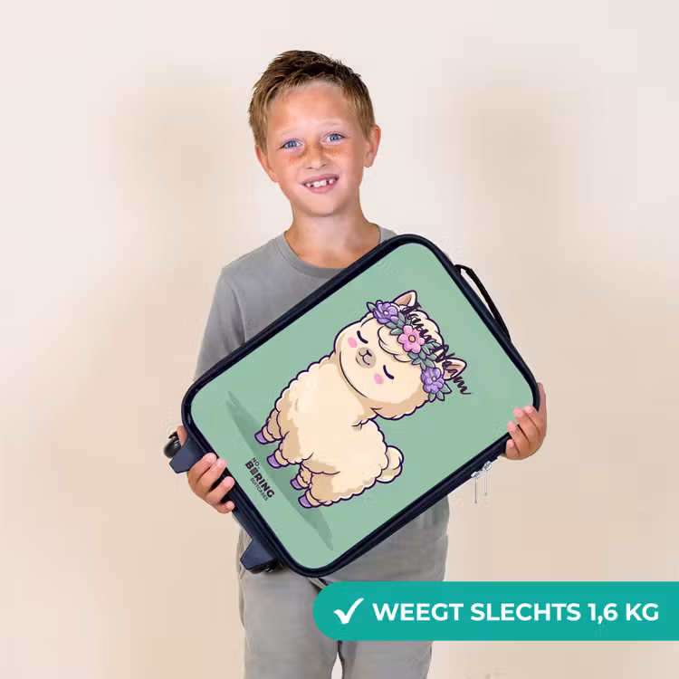 Kinderkoffers met naam - Kawai - Alpaca - Groen — 3