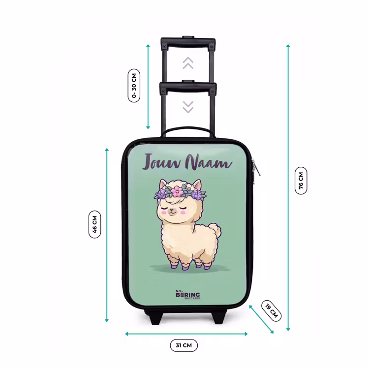 Kinderkoffers met naam - Kawai - Alpaca - Groen — 7