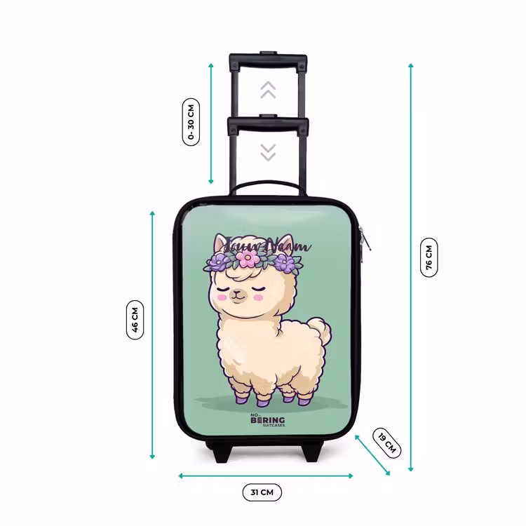 Kinderkoffers met naam - Kawai - Alpaca - Groen — 7
