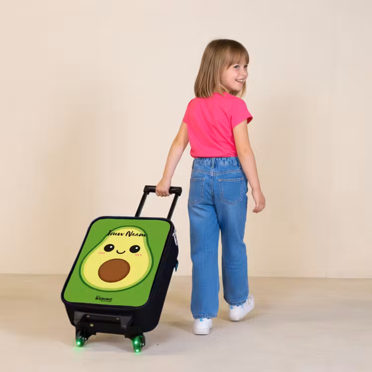 Kinderkoffers met naam - Kawai - Avocado - Groen — 2