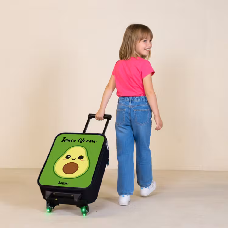 Kinderkoffers met naam - Kawai - Avocado - Groen — 2