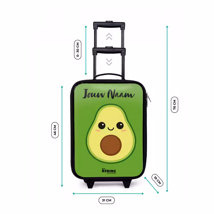 Kinderkoffers met naam - Kawai - Avocado - Groen — 7