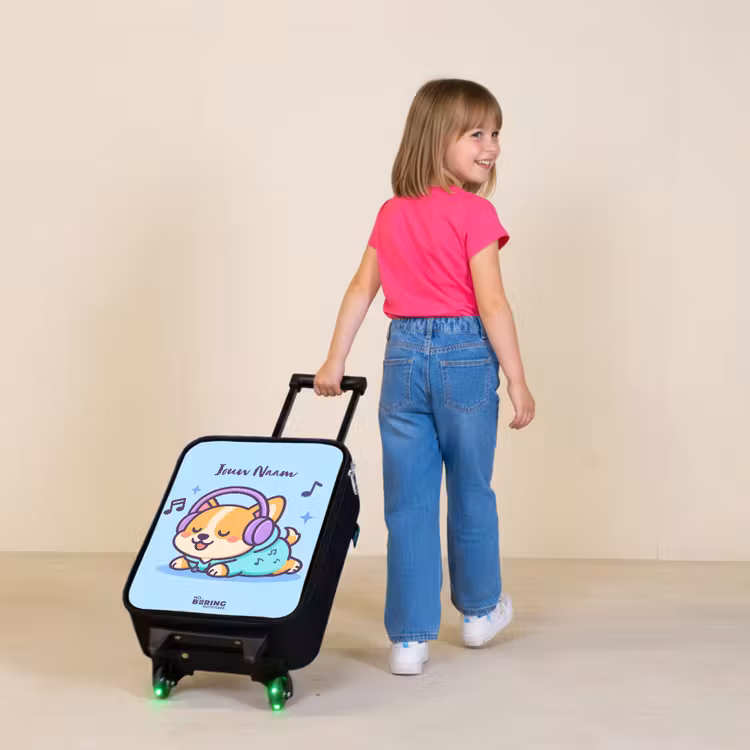 Kinderkoffers met naam - Kawai - Hond - Muziek — 2