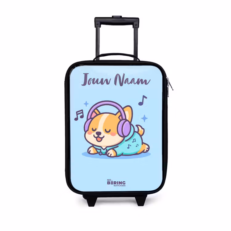 Kinderkoffers met naam - Kawai - Hond - Muziek — 1