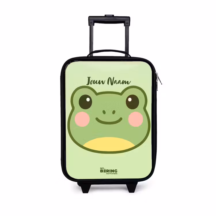 Kinderkoffers met naam - Kawai - Kikker - Groen — 1