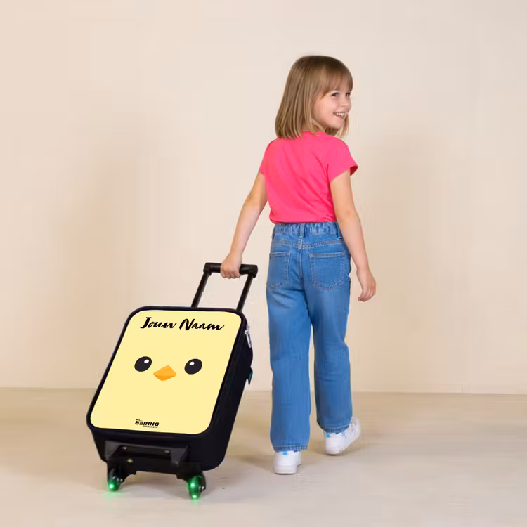 Kinderkoffers met naam - Kawai - Kuiken - Geel — 2