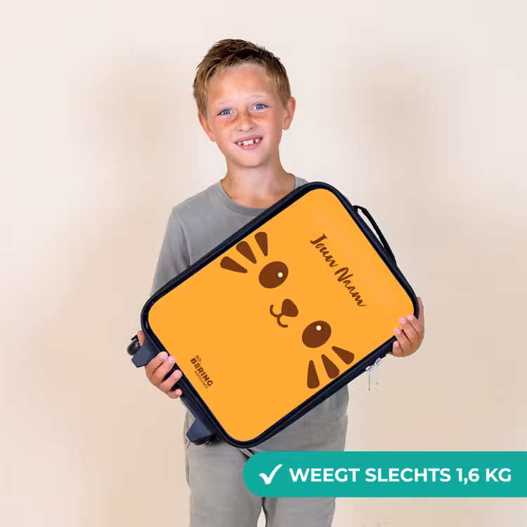 Kinderkoffers met naam - Kawai - Tijger - Oranje — 3
