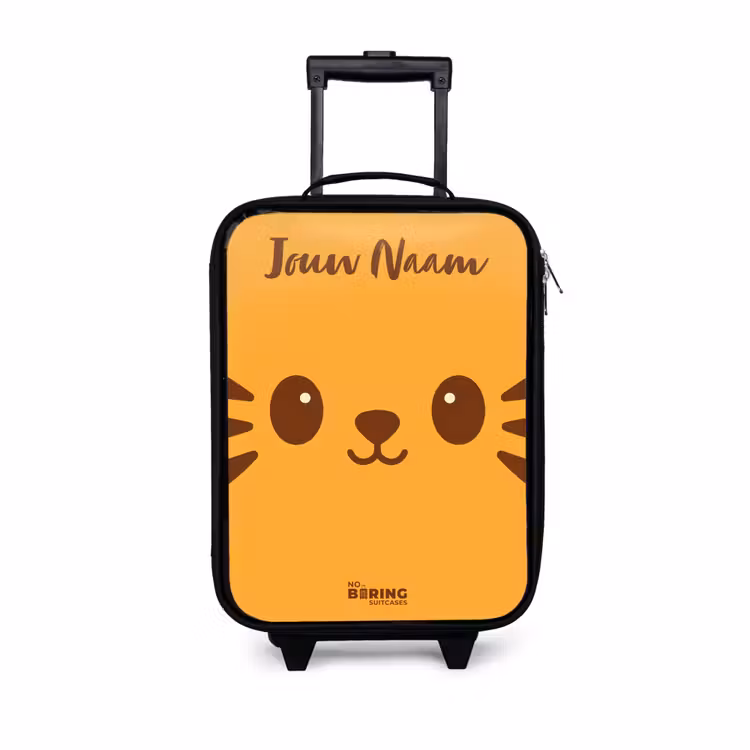 Kinderkoffers met naam - Kawai - Tijger - Oranje — 1