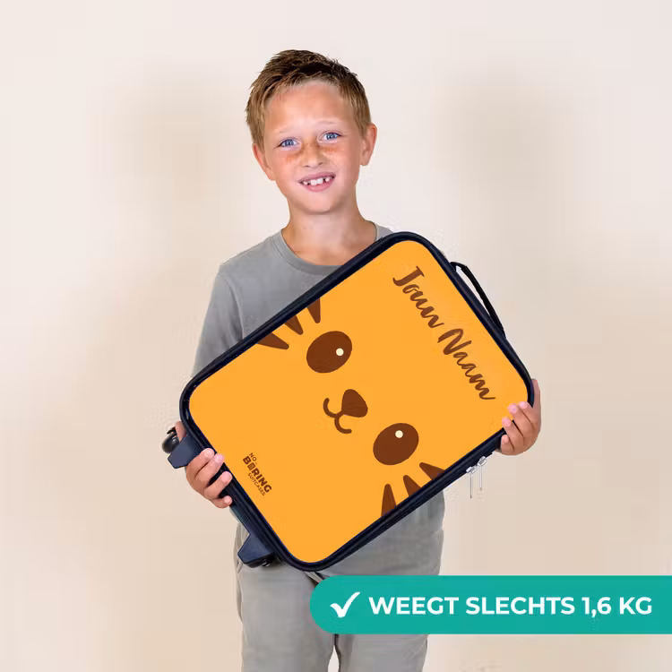 Kinderkoffers met naam - Kawai - Tijger - Oranje — 3