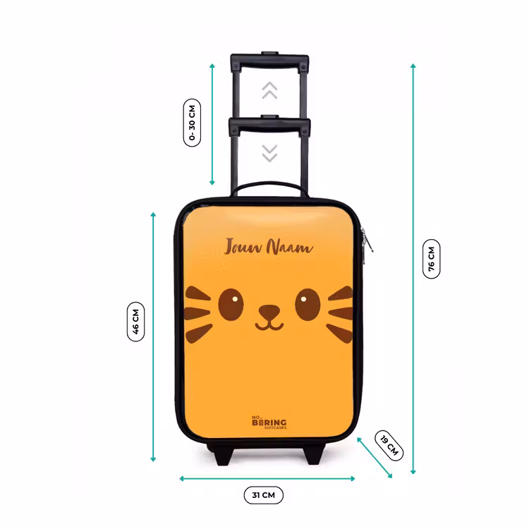 Kinderkoffers met naam - Kawai - Tijger - Oranje — 7