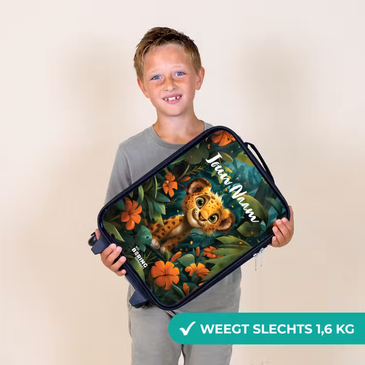 Kinderkoffers met naam - Liam luipaardje — 3