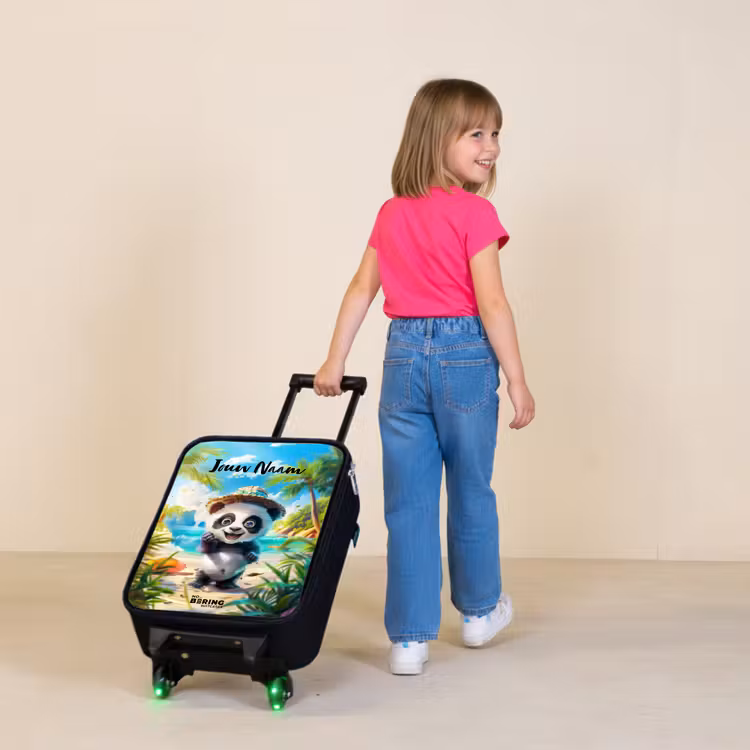 Kinderkoffers met naam - Pablo panda — 2