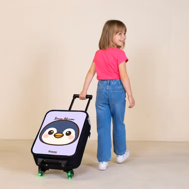 Kinderkoffers met naam - Pinguïn — 2