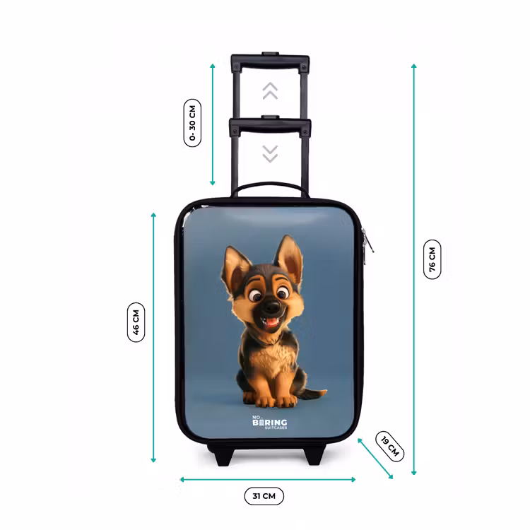 Kinderkoffer - Portret van een herdershond puppy — 6