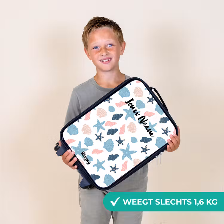 Kinderkoffer - Schelpen patroon kleurrijk — 3