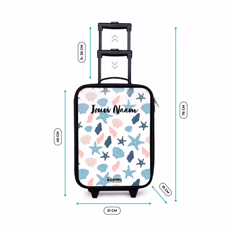 Kinderkoffer - Schelpen patroon kleurrijk — 7