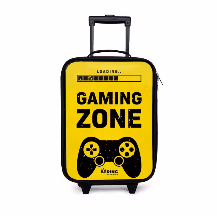 Kinderkoffer - Zwart-geel met gaming zone — 1